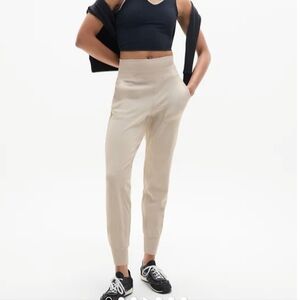 Athleta Cream Ribbed Apparel